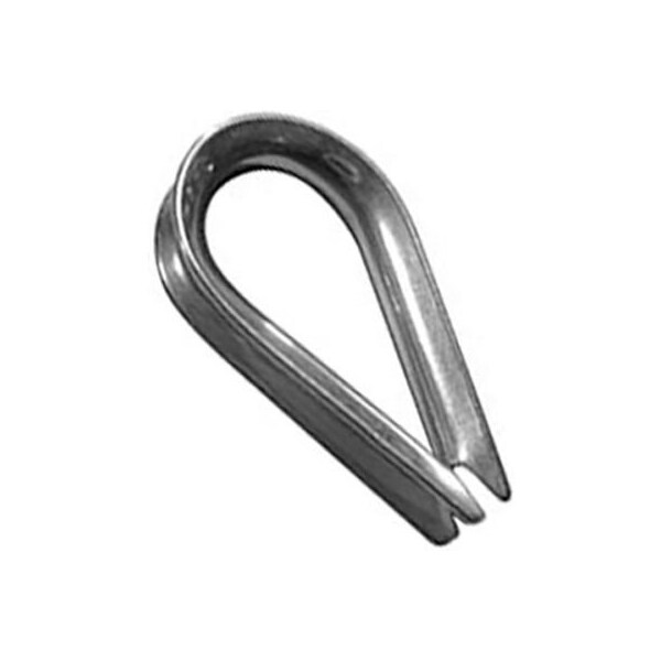 Advantage Sales & Supply Advantage Standard Duty Stainless Steel Wire Rope Thimble STH062SDP6 - 1/16" Diameter - Pack of 6 STH062SDP6 - main